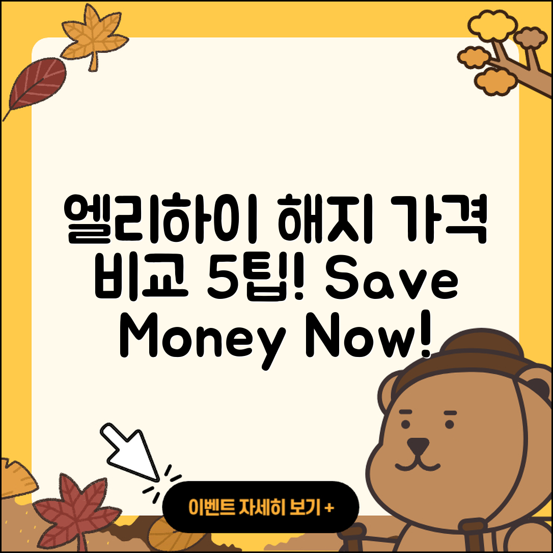 엘리하이 해지 가격 비교 5가지 팁