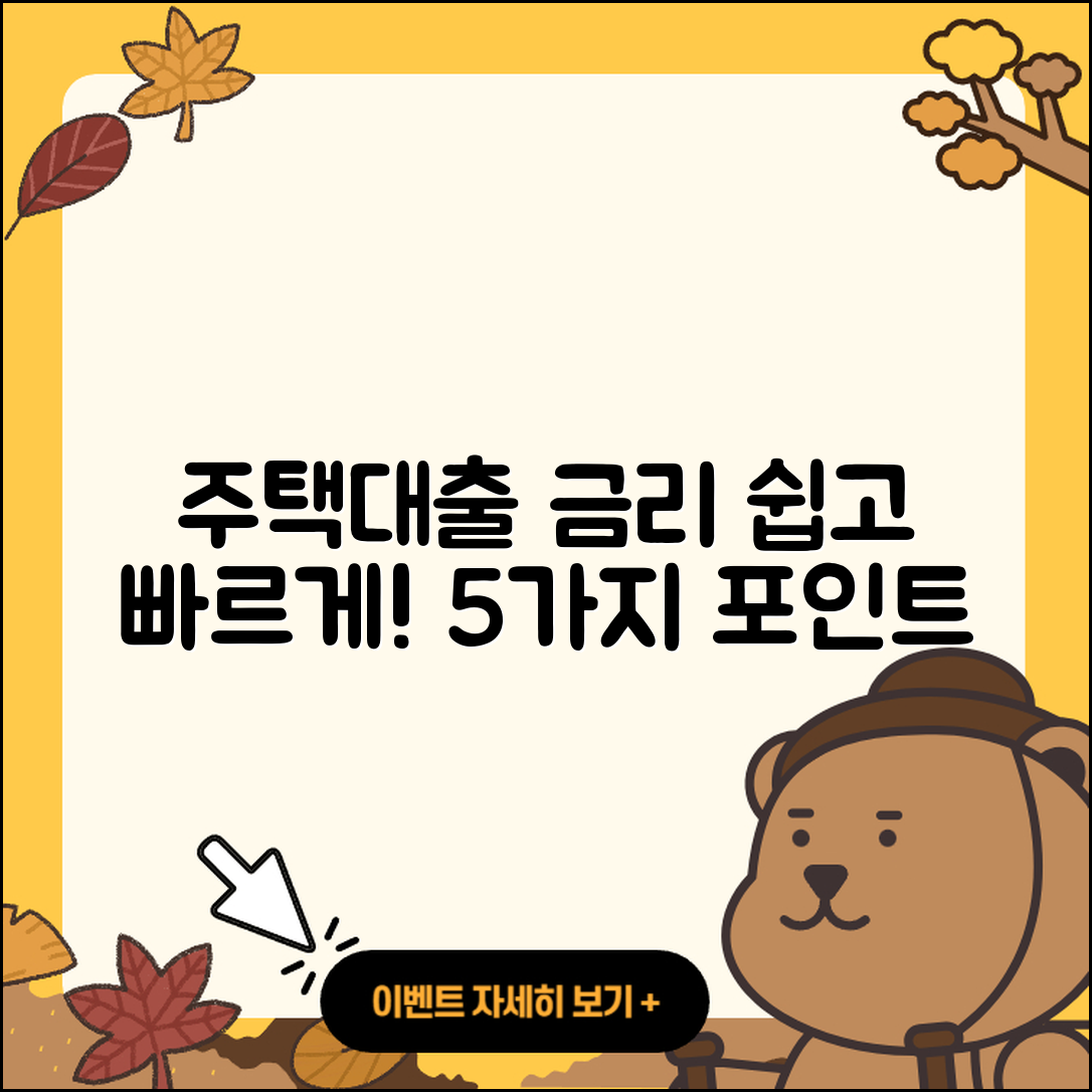 주택대출 금리 쉽게 알아보는 5가지