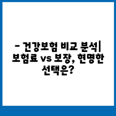 나에게 맞는 건강 보험사 찾기| 지역별, 연령별 추천 가이드 | 건강보험, 보험료 비교, 보장 분석
