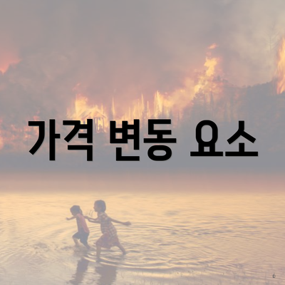 가격 변동 요소
