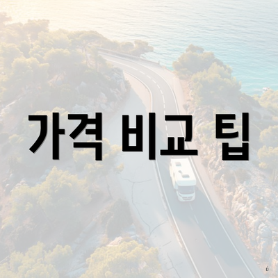 가격 비교 팁