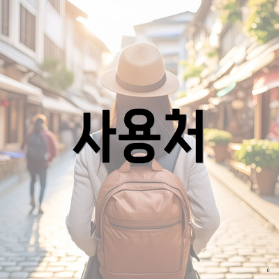 사용처