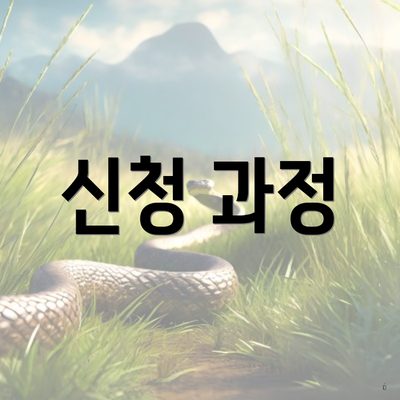 신청 과정