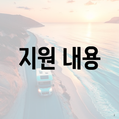 지원 내용