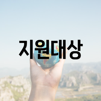 지원대상