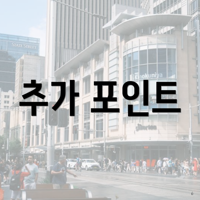 추가 포인트