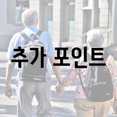 추가 포인트