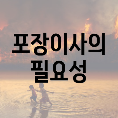 포장이사의 필요성