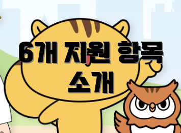 6개 지원 항목 소개