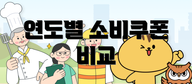 연도별 소비쿠폰 비교