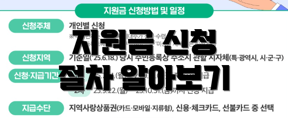 지원금 신청 절차 알아보기