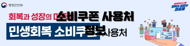 소비쿠폰 사용처 정보