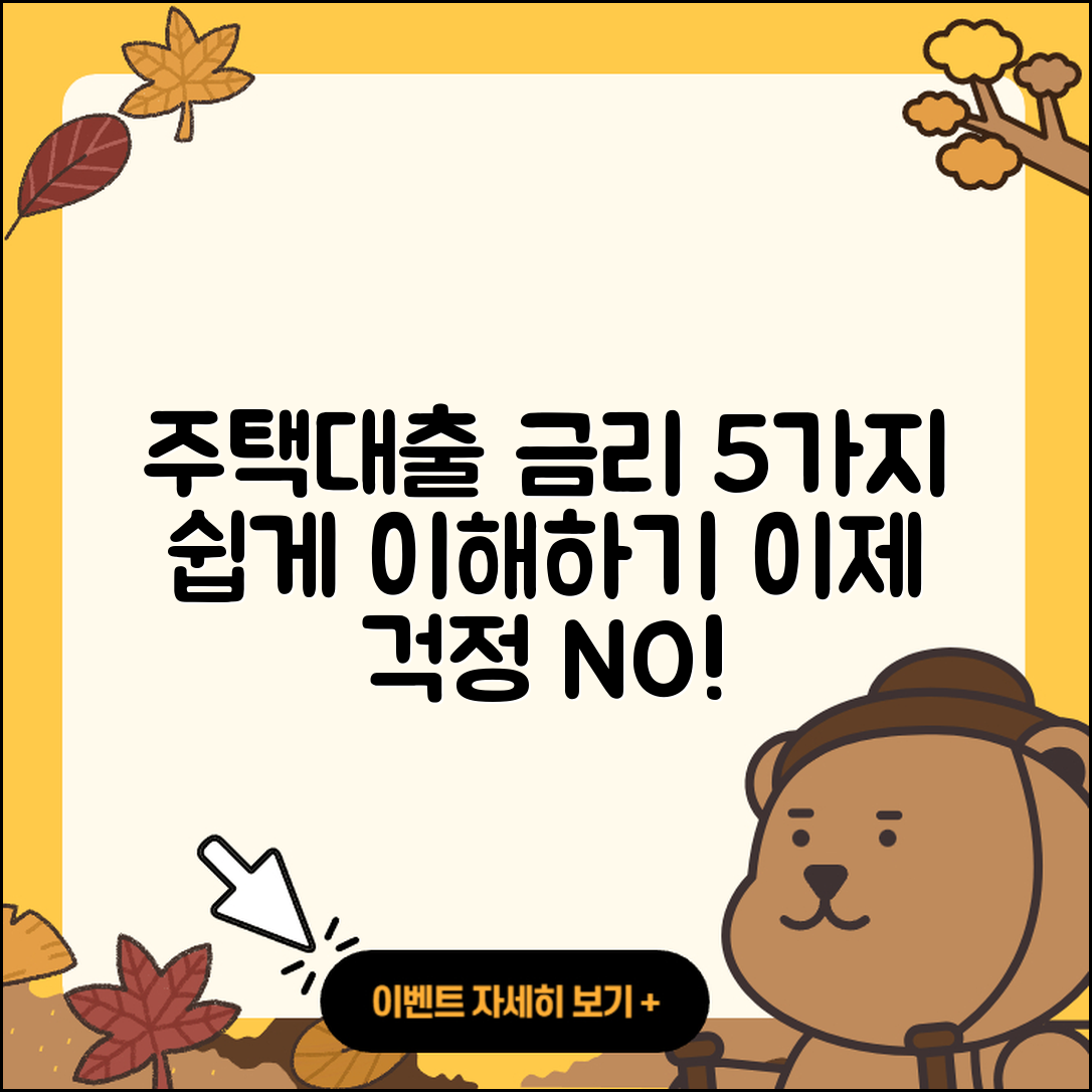 주택대출금리 쉽게 이해하는 5가지